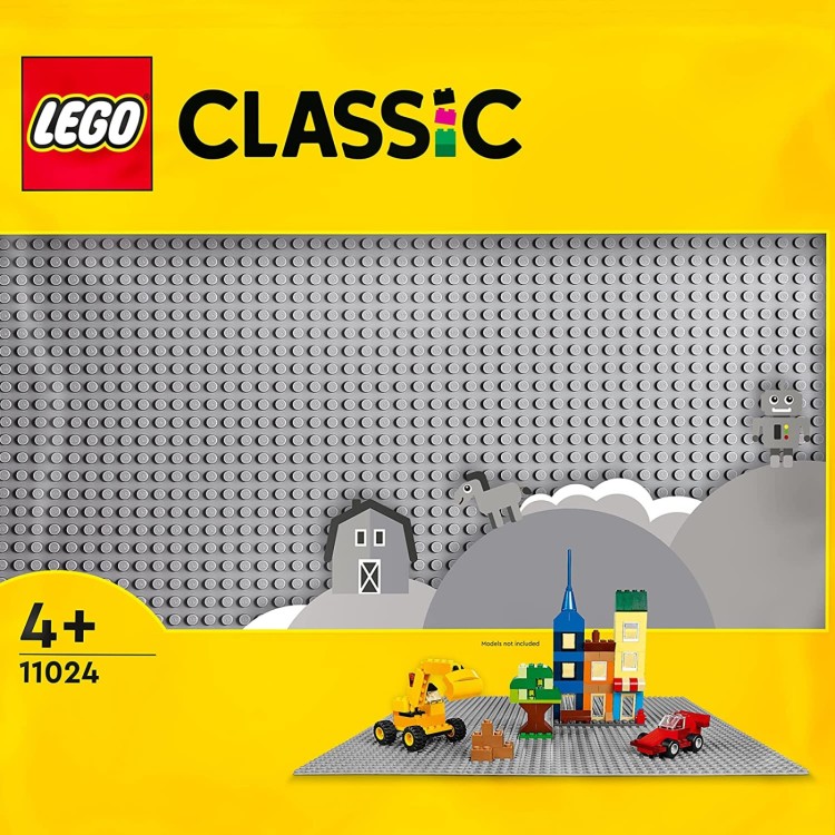 LEGO Classic Large Gray Baseplate 11024