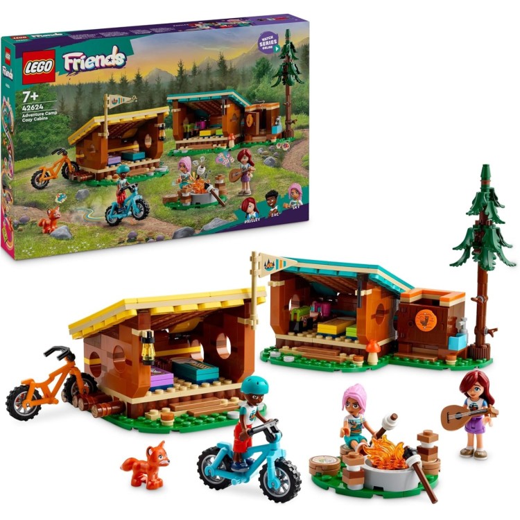 LEGO Friends Adventure Camp Cozy Cabins 42624