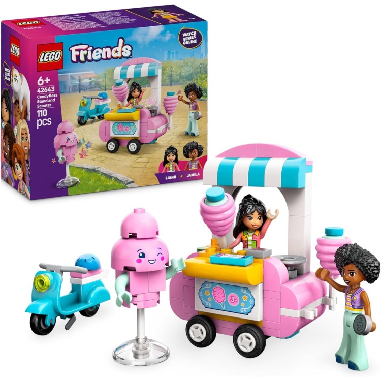 LEGO Friends Candyfloss Stand and Scooter 42643