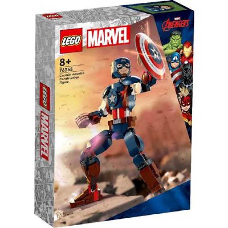 LEGO Marvel Super Heroes -  Captain America Construction Figure 76258