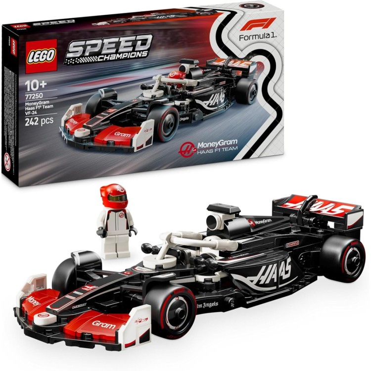 LEGO Speed Champions F1 MoneyGram Haas Team VF-24 Race Car 77250