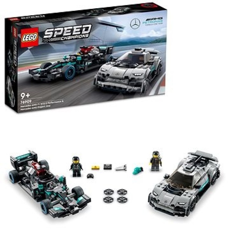 LEGO Speed Champions Mercedes-AMG F1 W12 E Performance & Mercedes-AMG Project One 76909