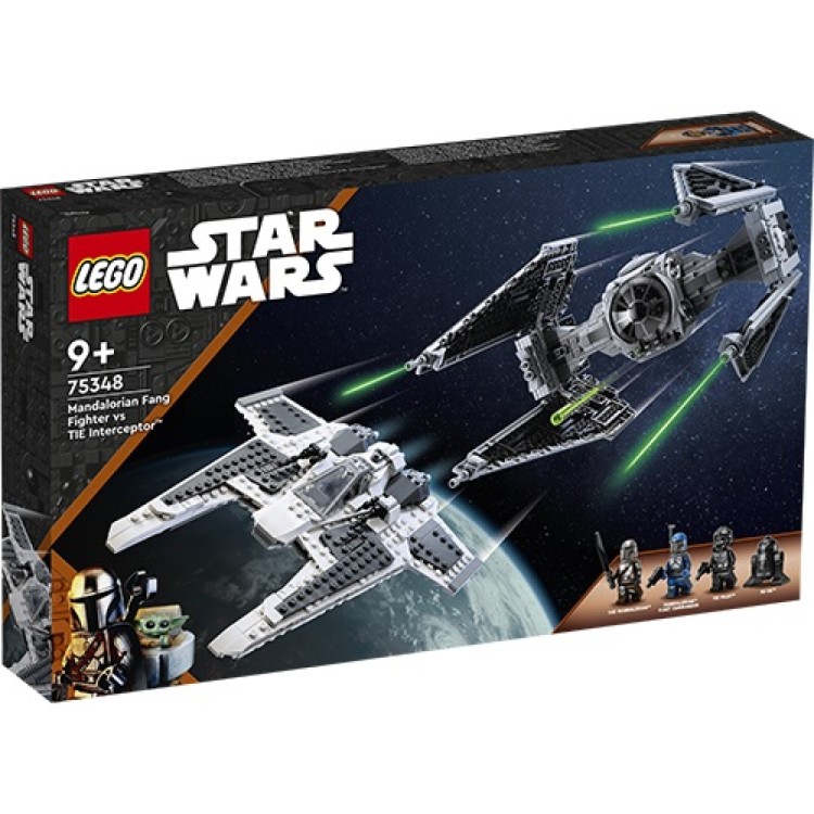 LEGO Star Wars - Mandalorian Fang Fighter vs TIE Interceptor 75348