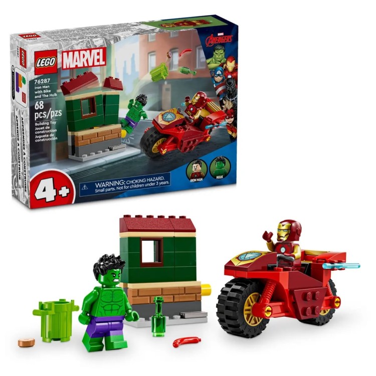 LEGO Super Heroes - Iron Man with Bike and The Hulk 76287