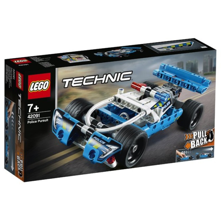 lego technic pull back police