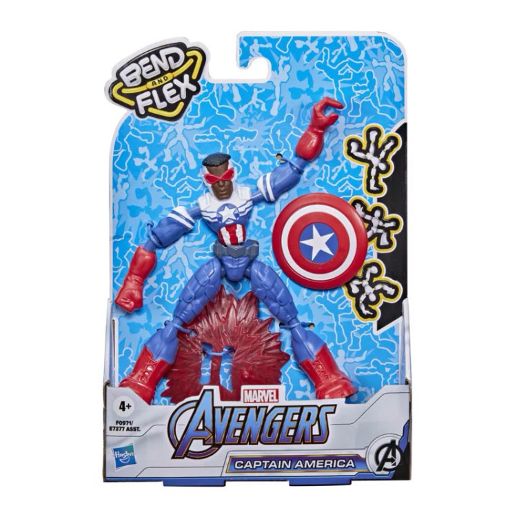 Marvel Avengers Bend and Flex Captain America/Falcon Figure 