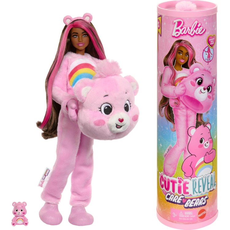 Mattel Barbie Cutie Reveal Care Bears Series - Pink JCN95