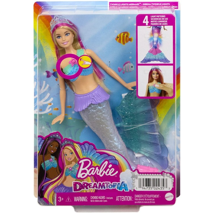 Mattel Barbie Doll - Dreamtopia - Twinkle Lights Mermaid