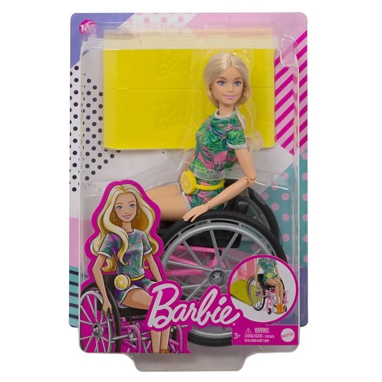 Mattel Barbie Doll Fashionistas Doll No.165 with Blonde Hair and Wheelchair
