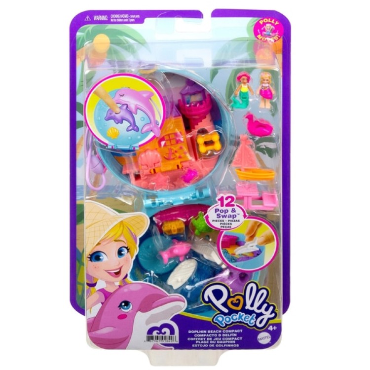 Mattel Polly Pocket - Dolphin Beach Compact GTN20