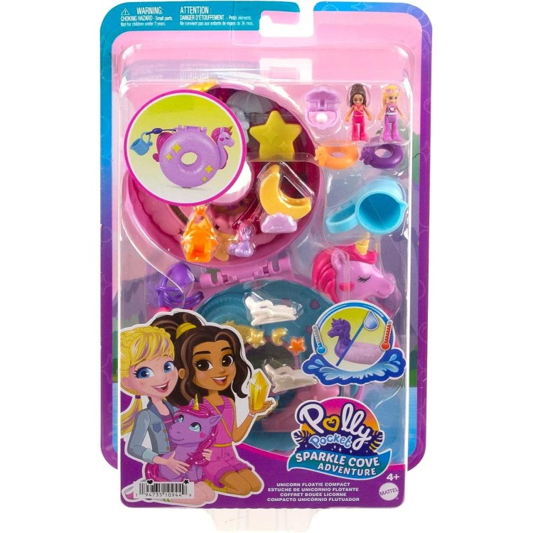 Mattel Polly Pocket - Unicorn Floatie Compact HKV34