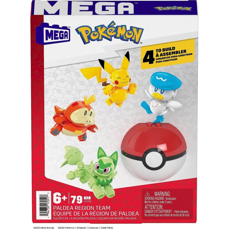 MEGA Construx Pokemon Pokeball & 4 Pokemon HPX92