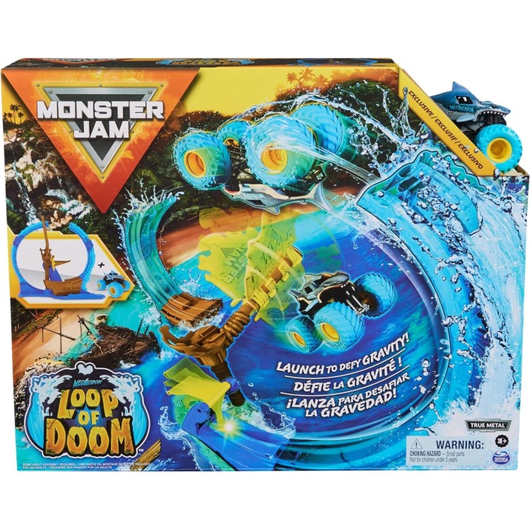 Monster Jam - 1:64 Megalodon Loop of Doom Stunt Playset