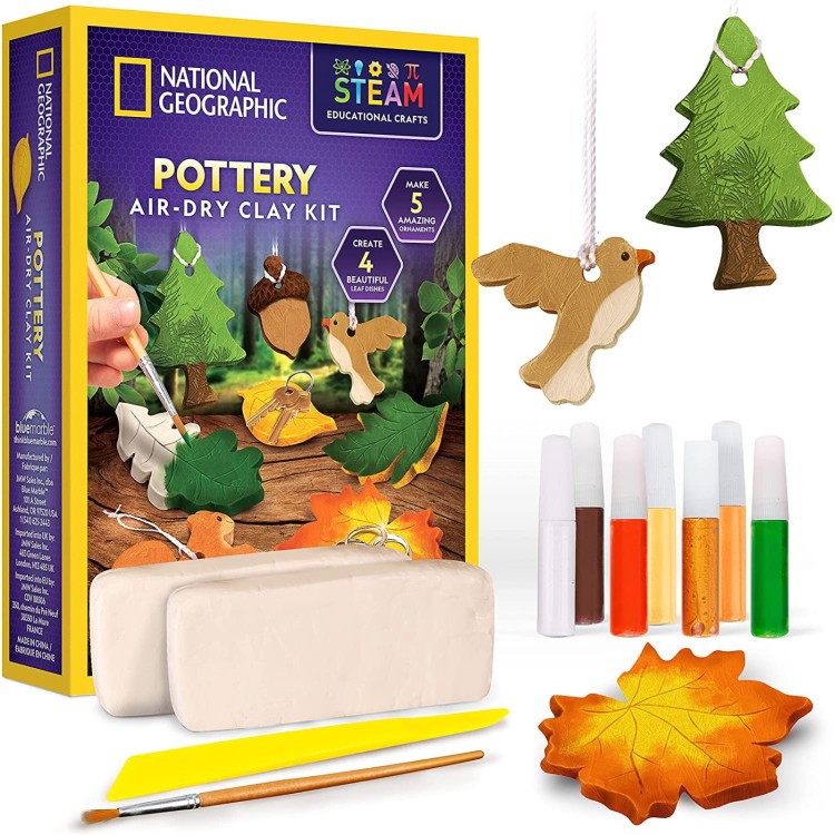 National Geographic Ornament Air-Dry Clay Kit