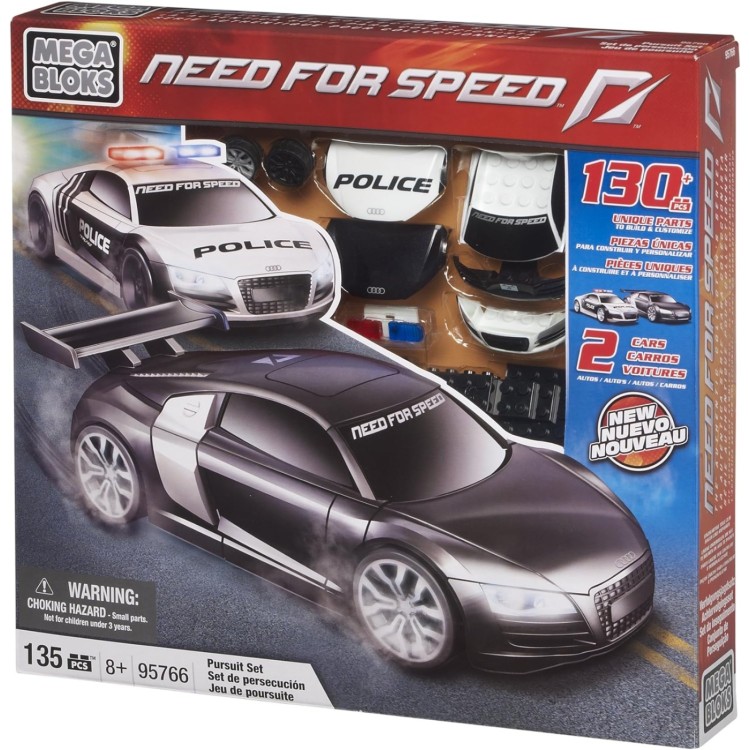 Need for Speed Mega Bloks Pursuit Set (2x Audi R8)
