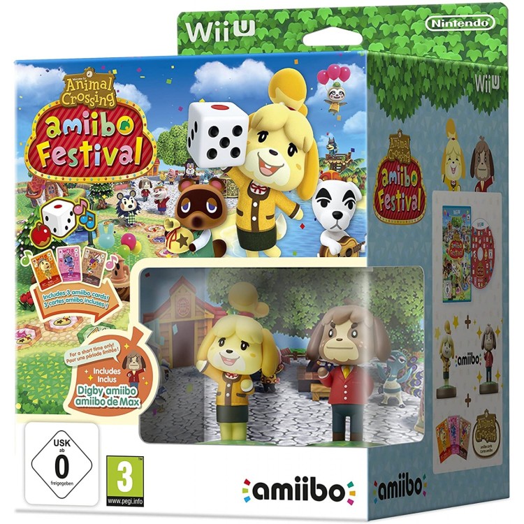 Nintendo WiiU Animal Crossing: amiibo Festival Limited Edition with Digby and Isobel Amiibo