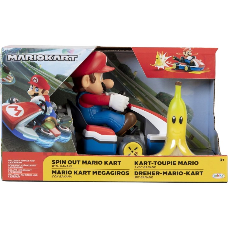 Nintendo Spin out Kart with Banana - Mario