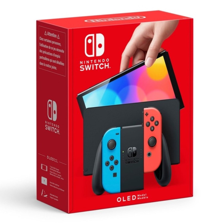 Nintendo Switch Console OLED Model Neon Red/Blue 