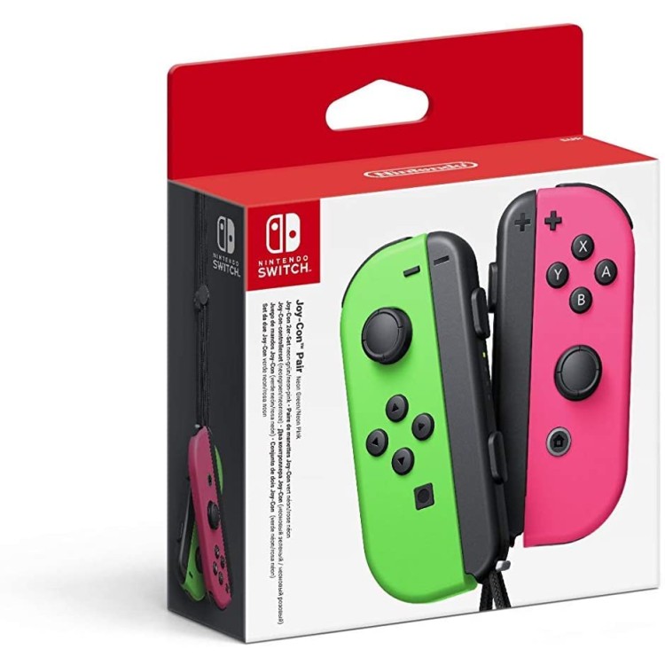 Nintendo Switch Joy-Con Controller Pair - Neon Green/Pink