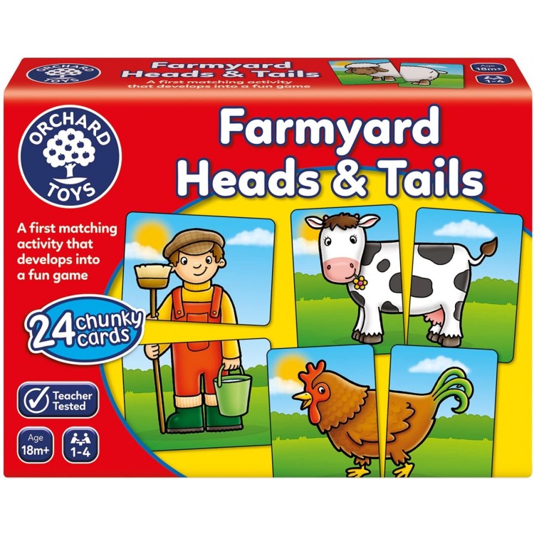 Orchard Toys Farmyard Heads & Tails Game