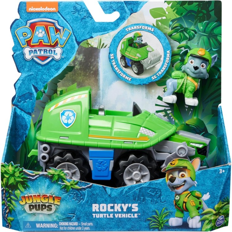 Paw Patrol Jungle Pups - Rocky's Turtle Vehicle