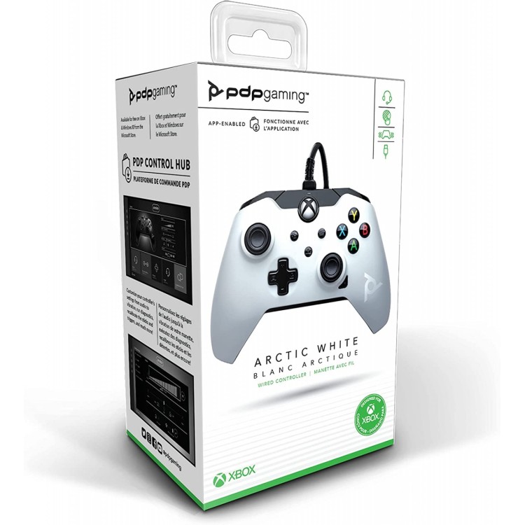 PDP Arctic White Wired Controller for XBOX