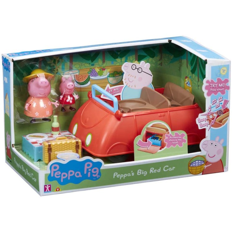 peppas red car