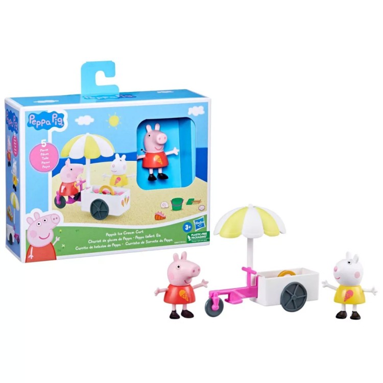 Peppa Pig Figure Sets - Peppa's Ice Cream Cart