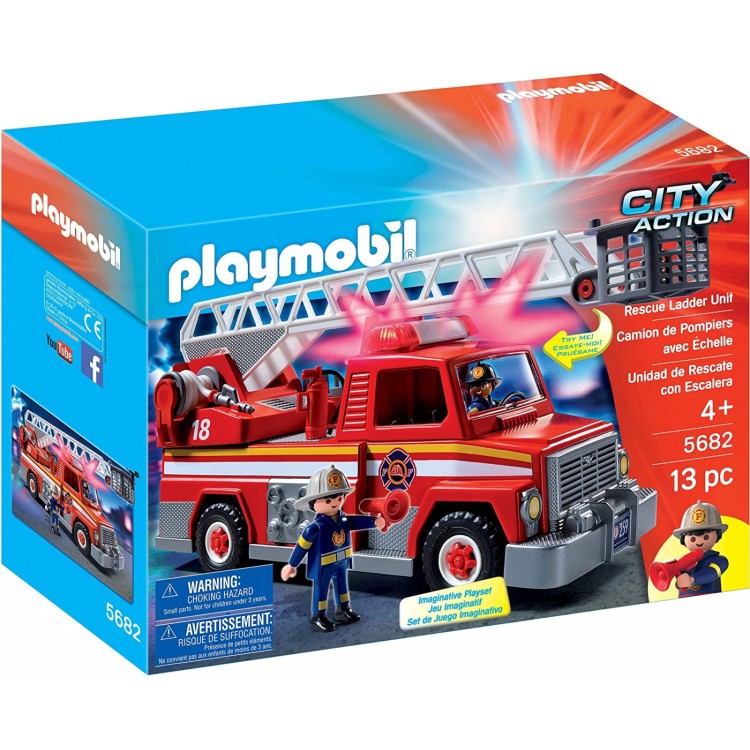 Playmobil City Action Fire Engine Rescue Ladder Unit - 5682