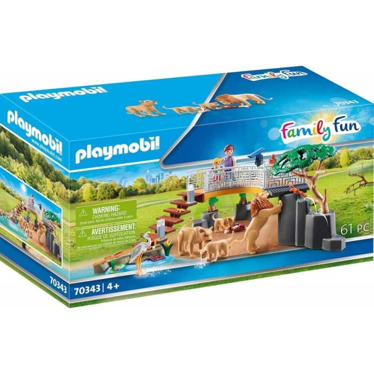Playmobil Family Fun Outdoor Lion Enclosure - 70343