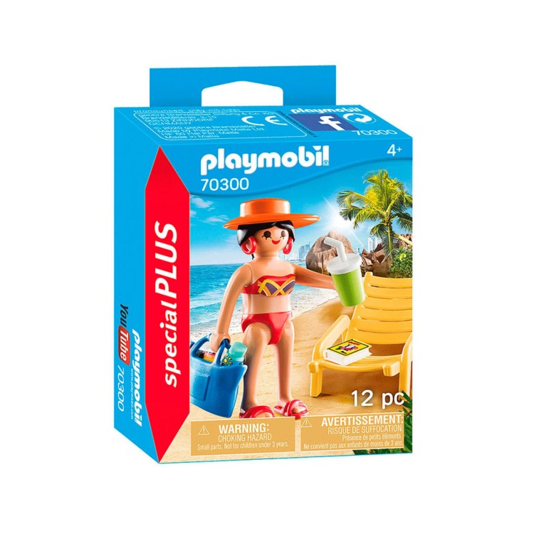 Playmobil Sunbather with Lounge Chair - 70300