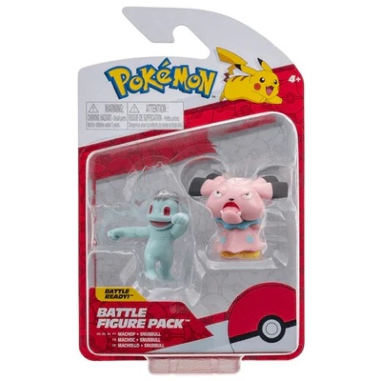 Pokemon Battle Figure Pack - Machop & Snubbull