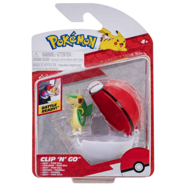 Pokemon Clip'N'Go - Snivy & Poke Ball