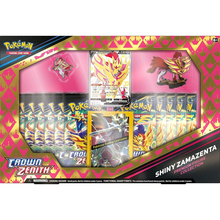 Pokemon Crown Zenith - Shiny Zacian/Zamazenta Premium Figure Collection 2023