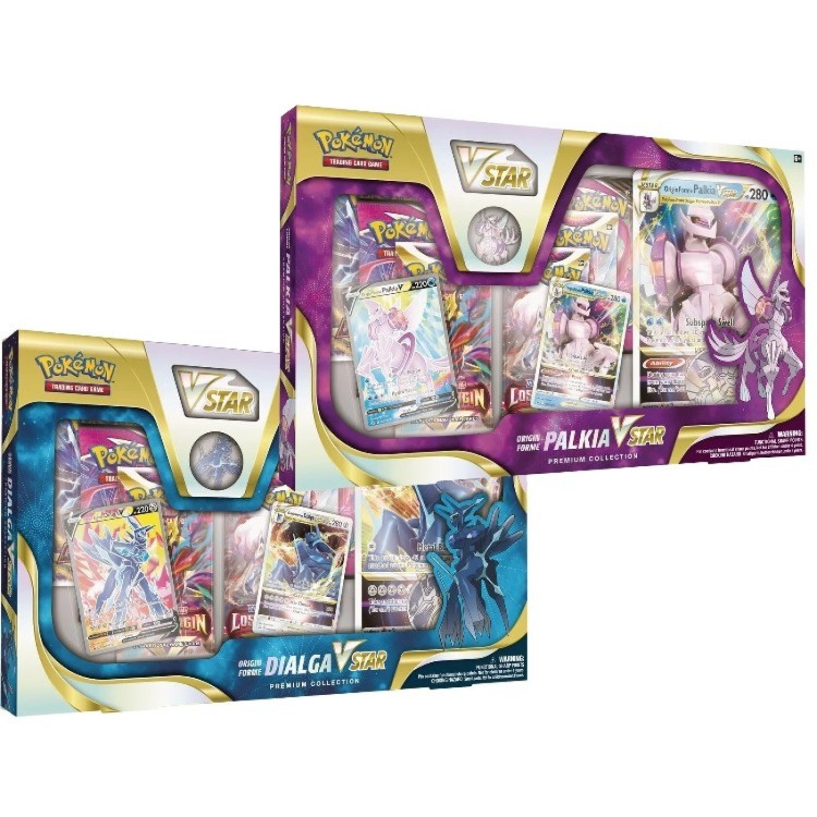 Pokemon Dialga or Palkia V Star Premium Collection Box 2022