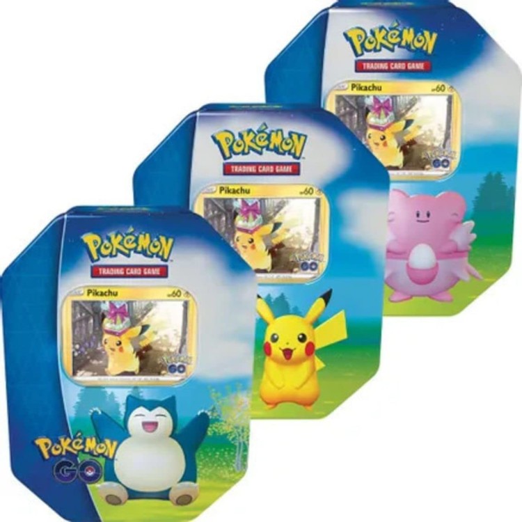 Pokemon Go Tins Pikachu/Snorlax/Blissey (2022)