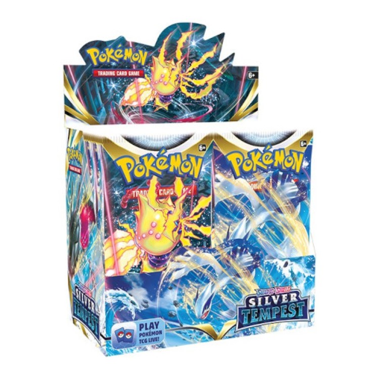 Pokemon Sword & Shield 12 Silver Tempest Booster Box (36 Boosters)