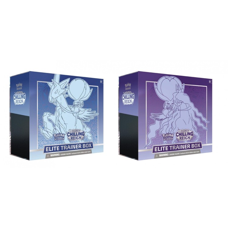 Pokemon Sword & Shield 6 Chilling Reign Elite Trainer Box