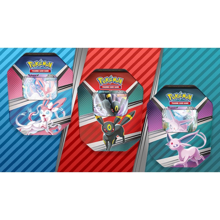 Pokemon TCG: V Heroes Tin Espeon V/Umbreon V/Sylveon V (Spring 2022)