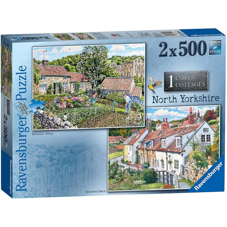 Ravensburger Cosy Cottages 1 North Yorkshire 2x500 Piece Jigsaw Puzzles