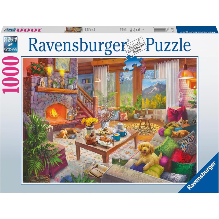 Ravensburger Cozy Cabin 1000 Piece Jigsaw Puzzle