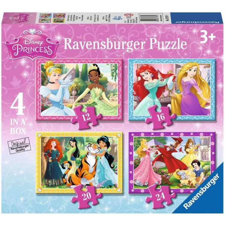 Ravensburger Disney Princessl - 4 in a Box Jigsaw Puzzles