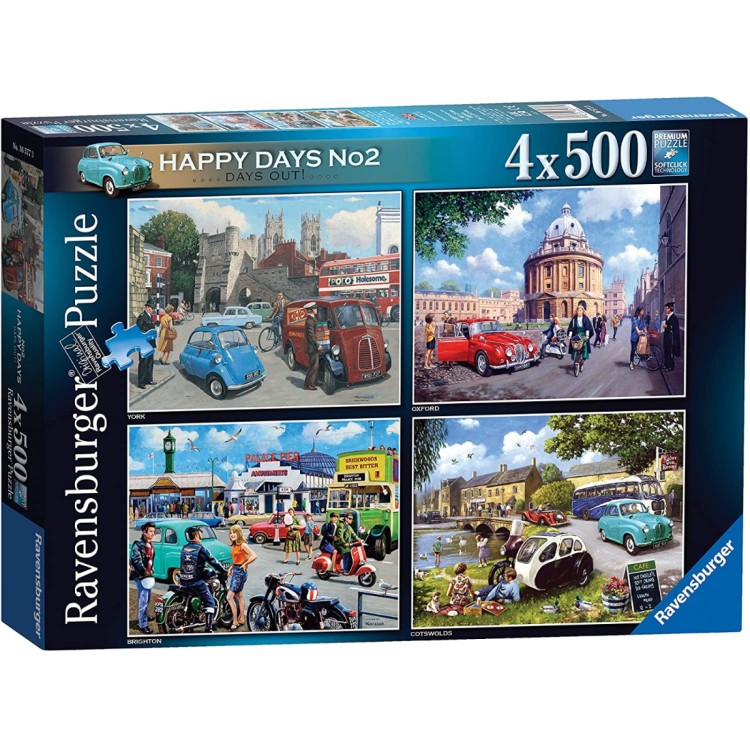 Ravensburger Happy Days No.2 4 x 500 Piece Jigsaw Puzzles