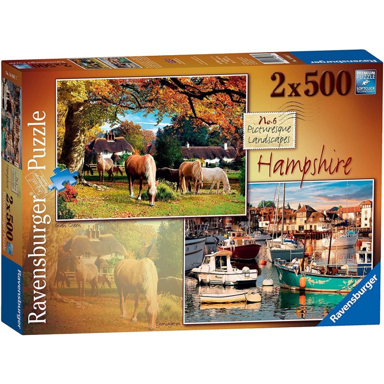 Ravensburger Picturesque Landscapes No.6 Hampshire 2x500 Piece Jigsaw Puzzles