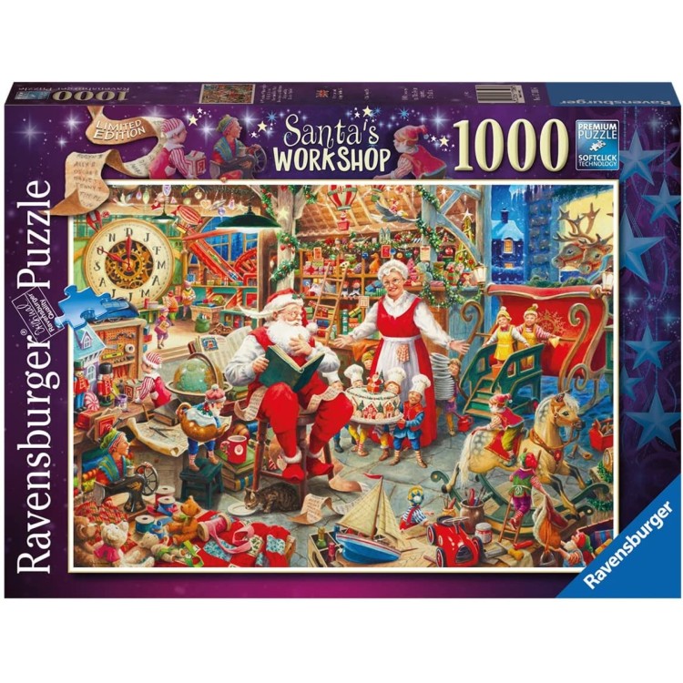 Ravensburger Santa's Workshop 1000 Piece Jigsaw Puzzle