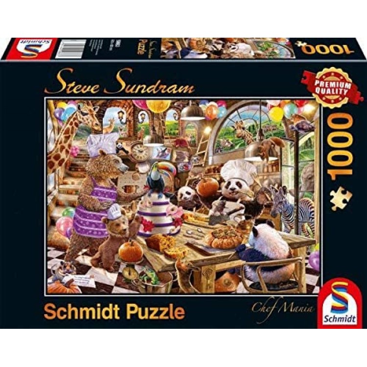Schmidt Steve Sundram: Chef Mania 1000 Piece Jigsaw