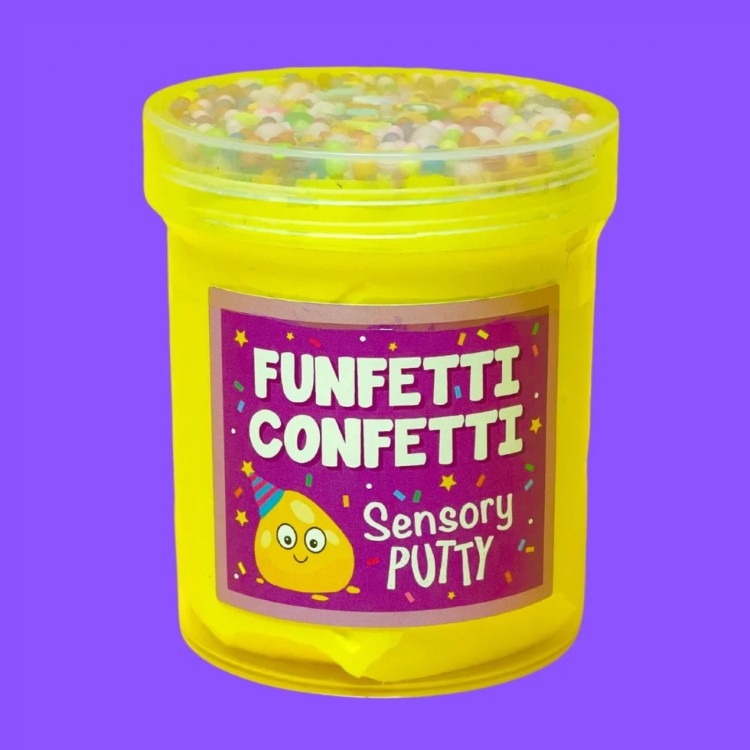 Slime Partys Sensory Putty - Funfetti Confetti