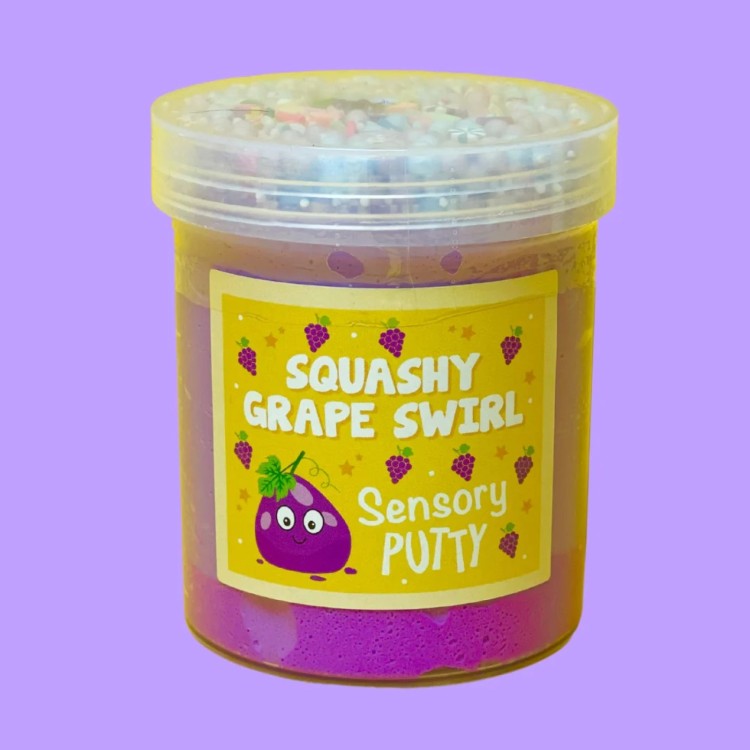 Slime Partys Sensory Putty - Squashy Grape Swirl