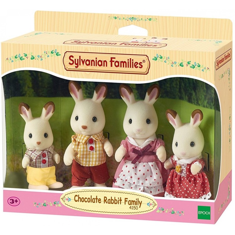 Sylvanian Families Chocolate Rabbit Family - 4150
