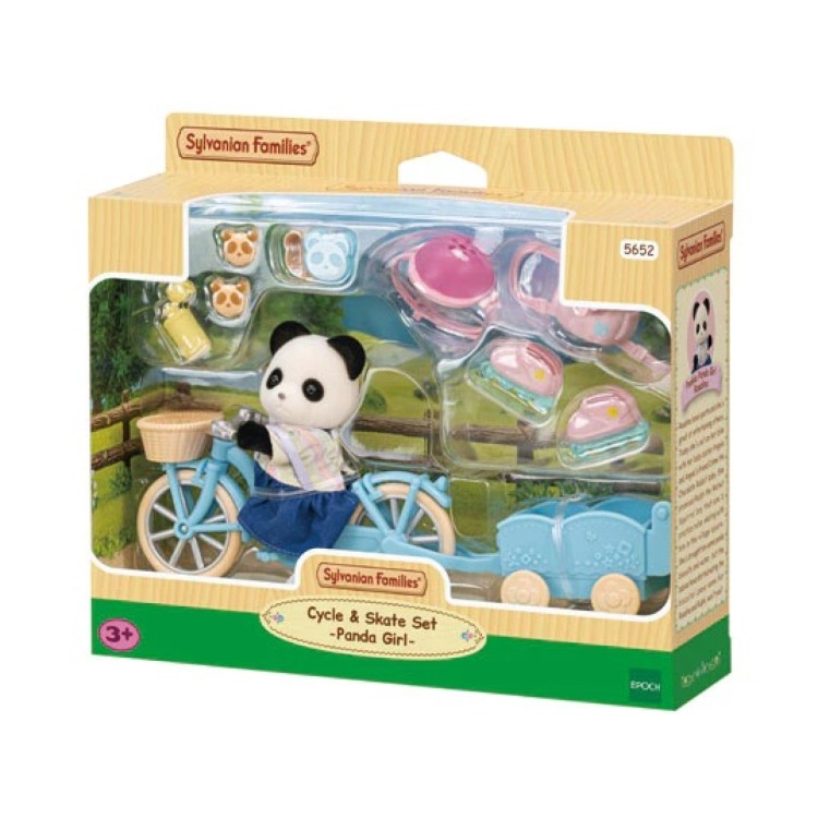 Sylvanian Families Cycle & Skate Set Panda Girl - 5652
